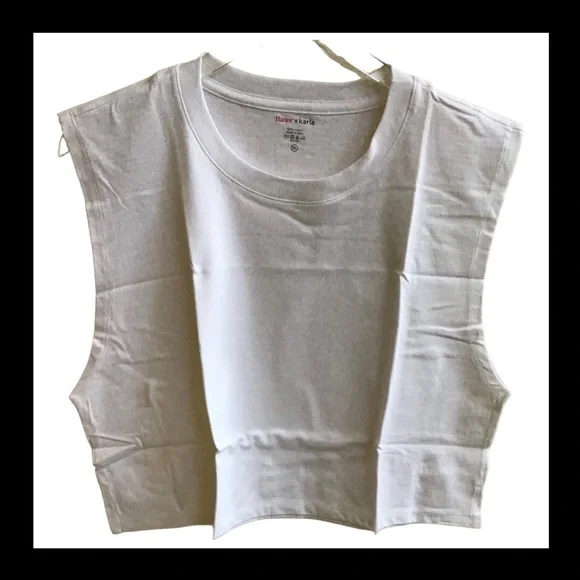 Hanes X Karla “The Sleeveless Crop” Tee (NWT) (Size: XL) - Picture 5 of 11